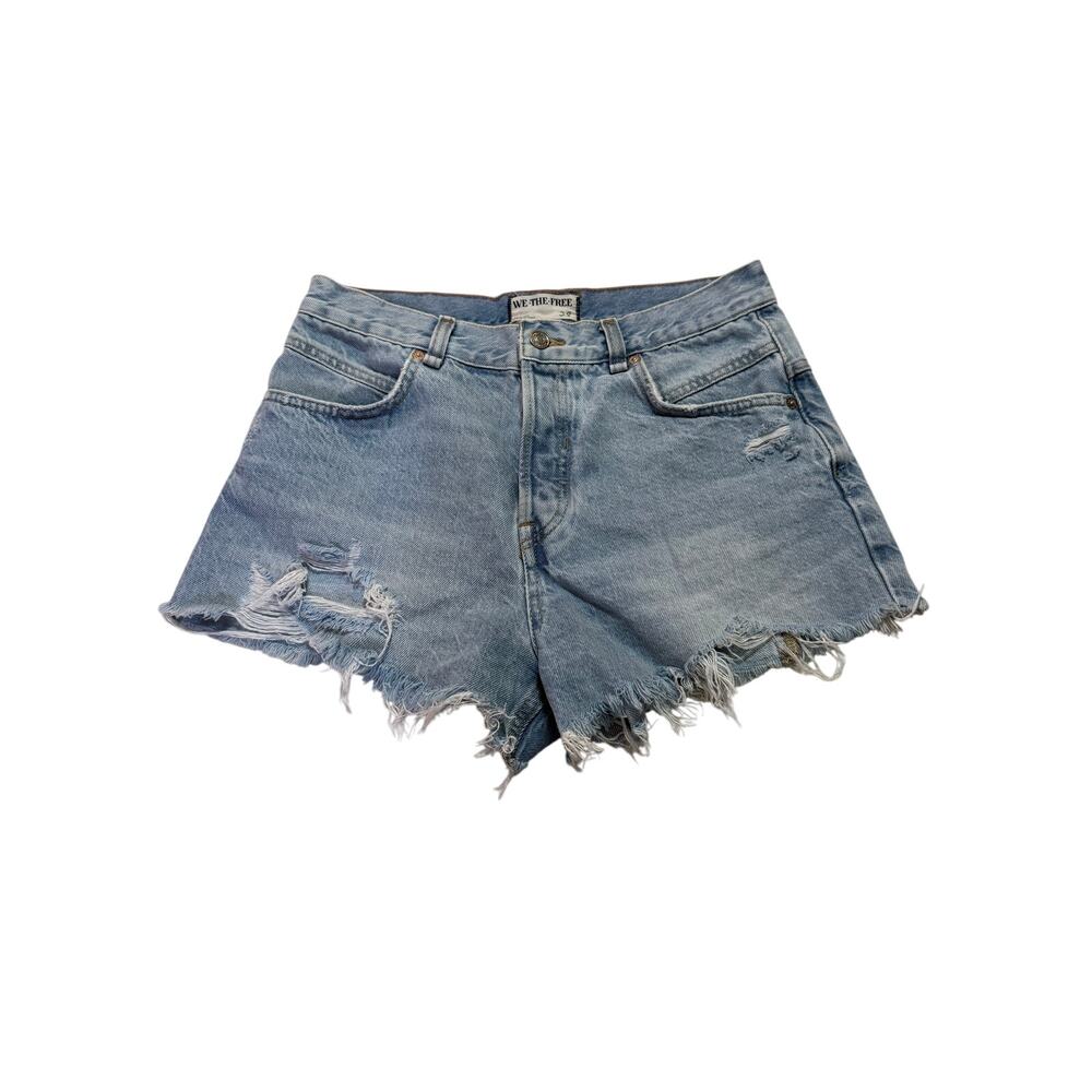 We The Free Denim Shorts Womens 28 Light wash Cut Off